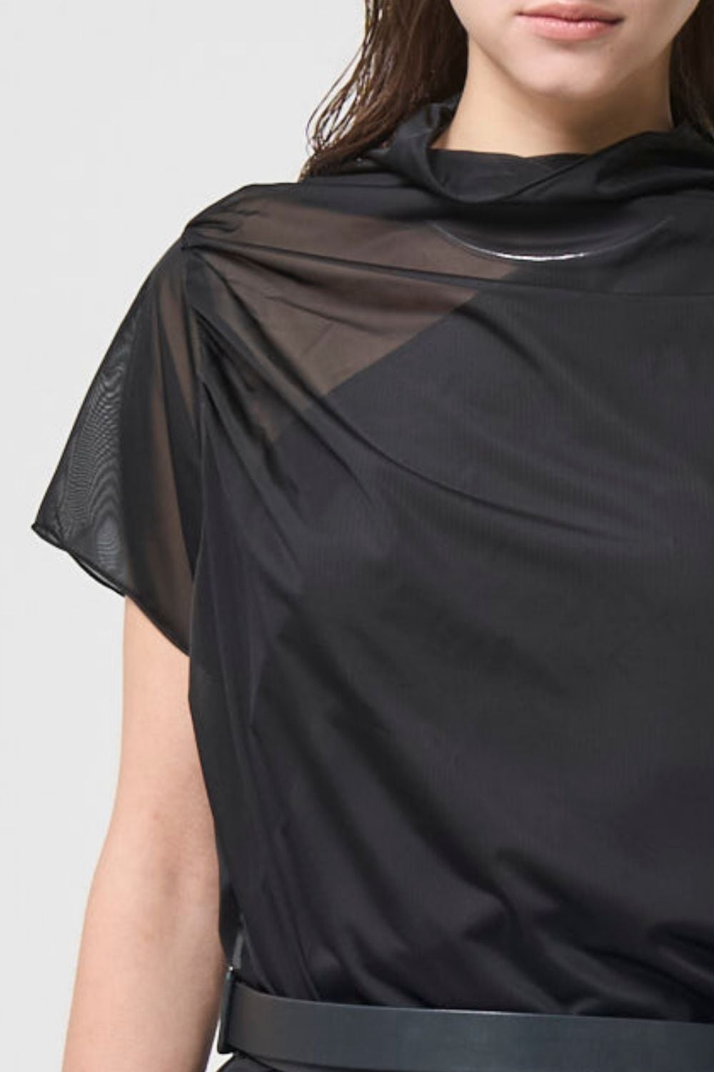 River Sheer Tops - BLACK