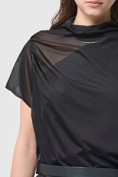 River Sheer Tops - BLACK