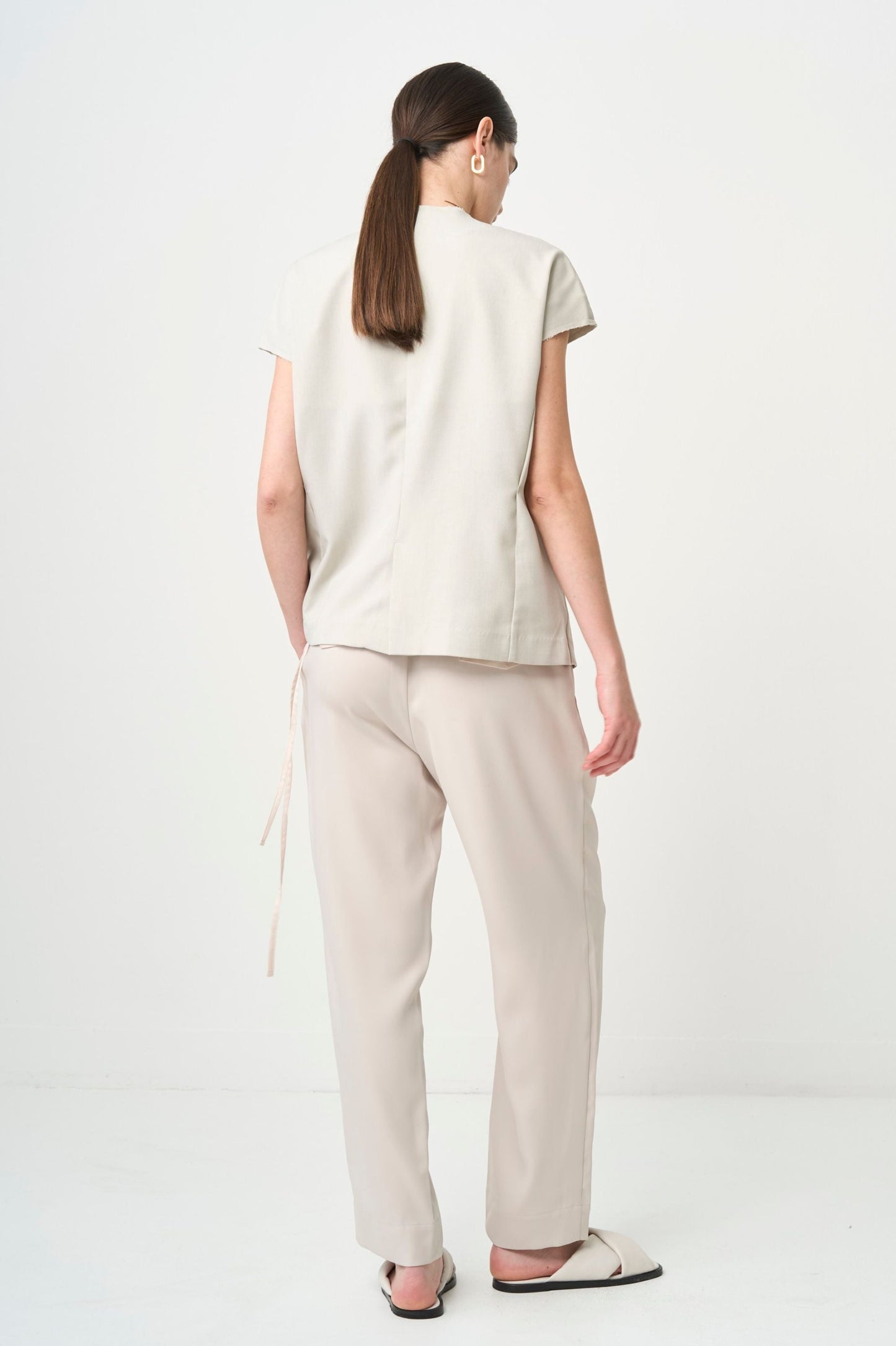Short Sleeves Shirts Jacket - BEIGE