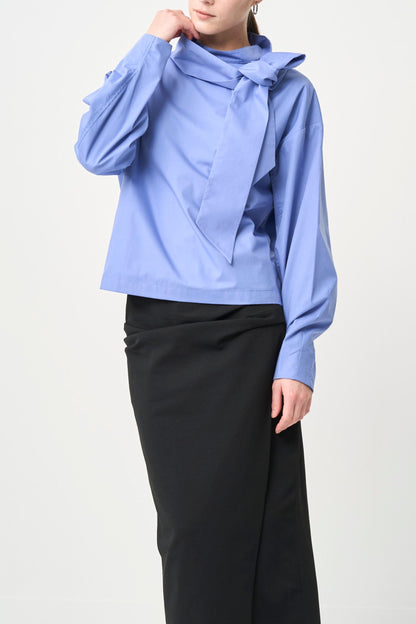 Ribbon Blouse - BLUE