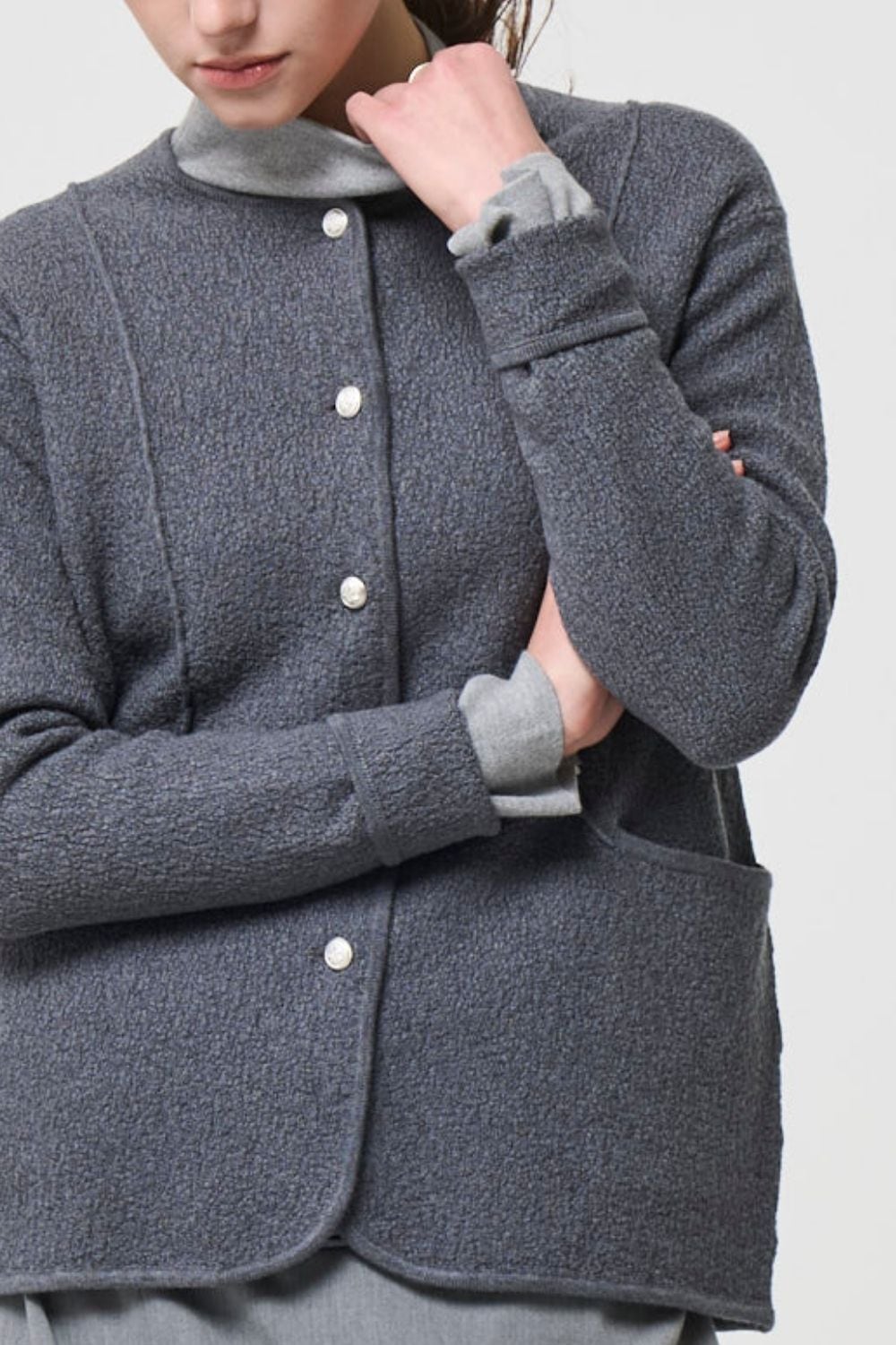 Relax Silk Jacket - GRAY