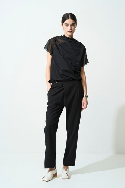 River Sheer Tops - BLACK