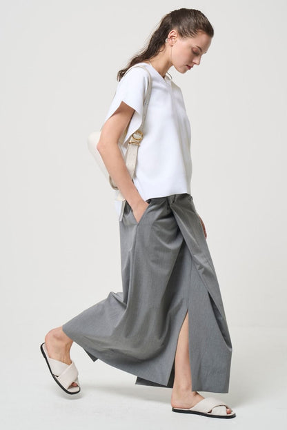 Odd Long Skirt - GRAY