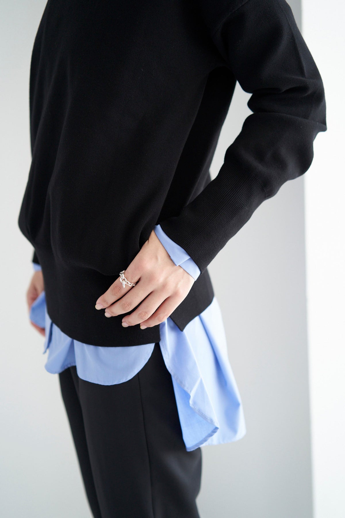 再入荷 Smooth Island Knit - BLACK