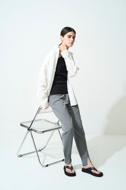 Center Press Jogger Pants - GRAY