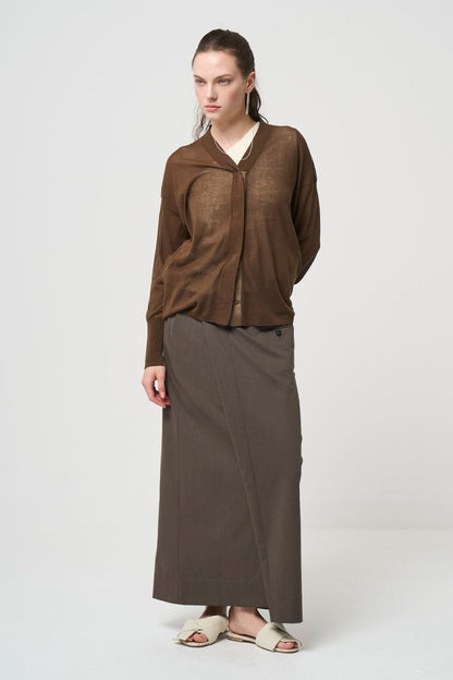 Odd Long Skirt - BROWN