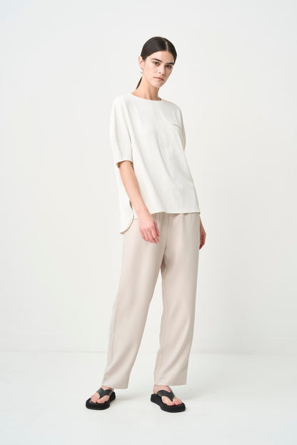 Short Sleeves TOPS - WHITE