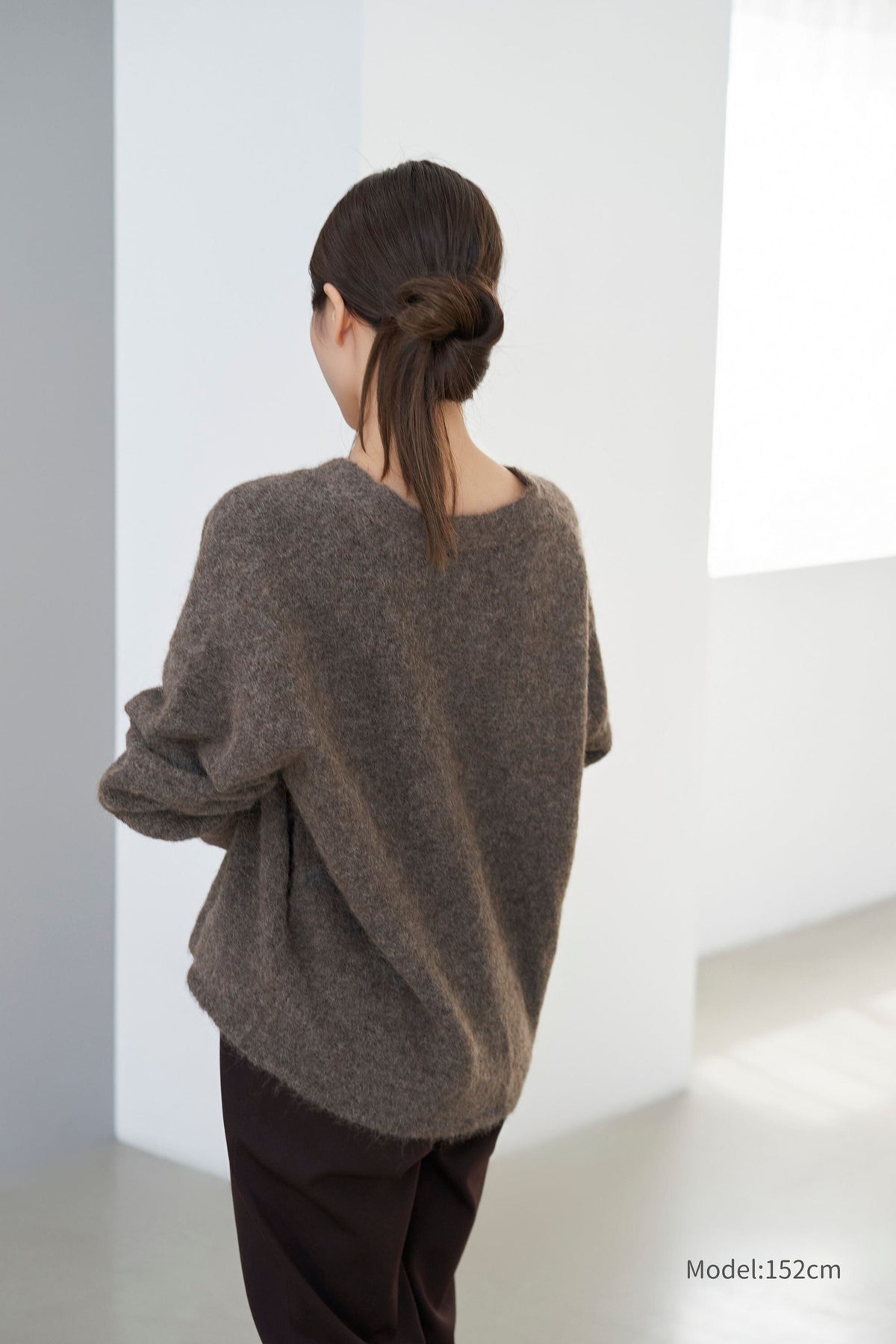 Shaggy Cardigan - BROWN
