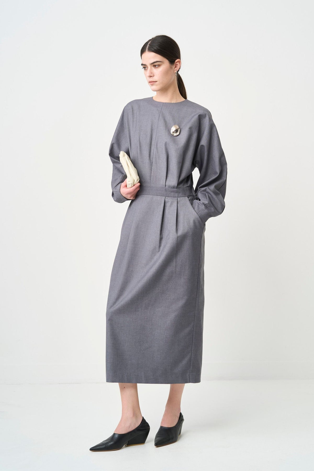 Rhombus Cocoon One piece - GRAY