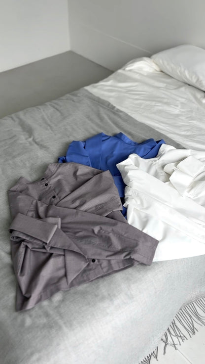 Ribbon Blouse - BLUE