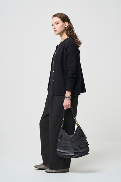 Relax Silk Jacket - BLACK