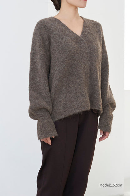 Shaggy Cardigan - GRAY