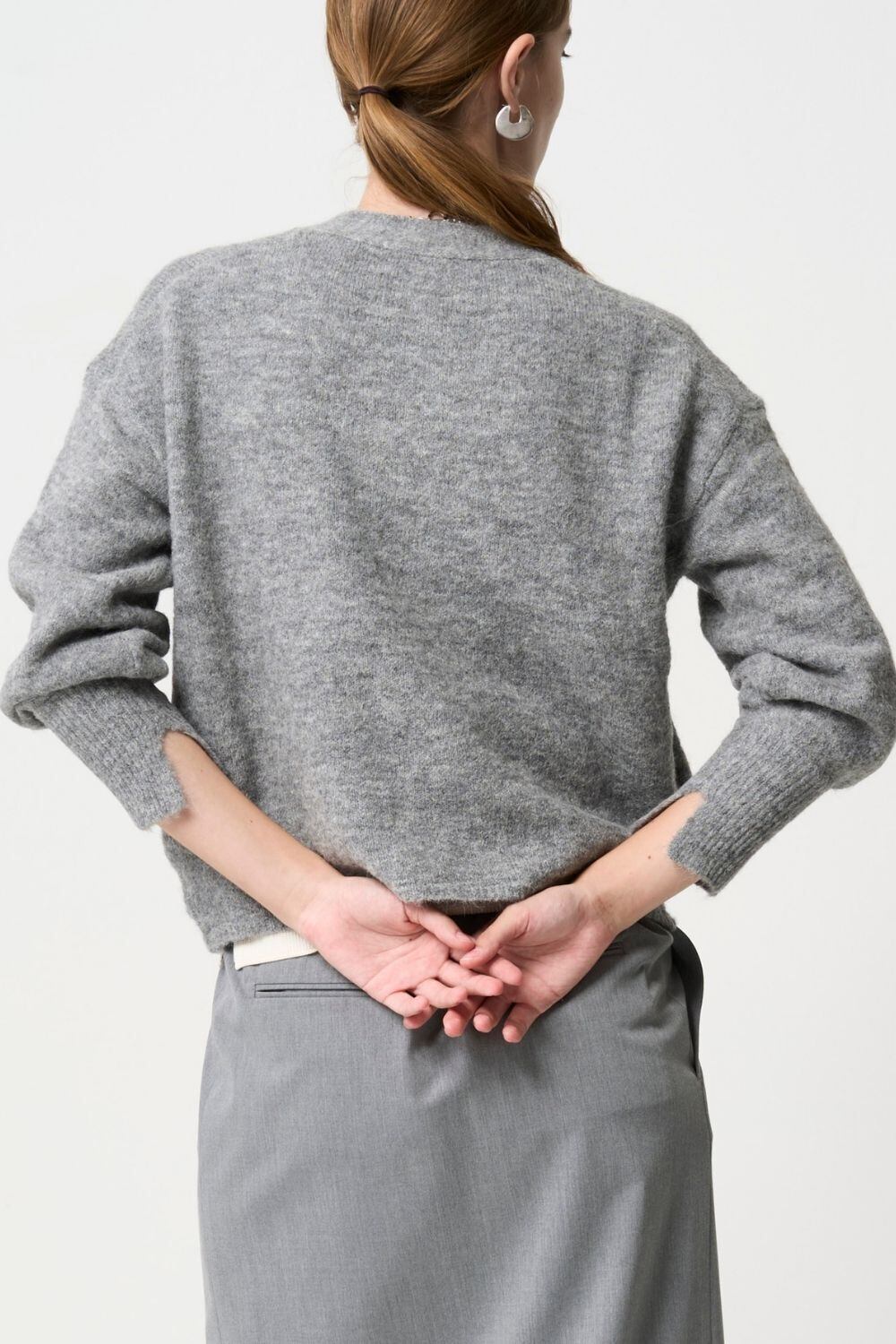 Shaggy Cardigan - GRAY