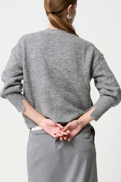 Shaggy Cardigan - GRAY
