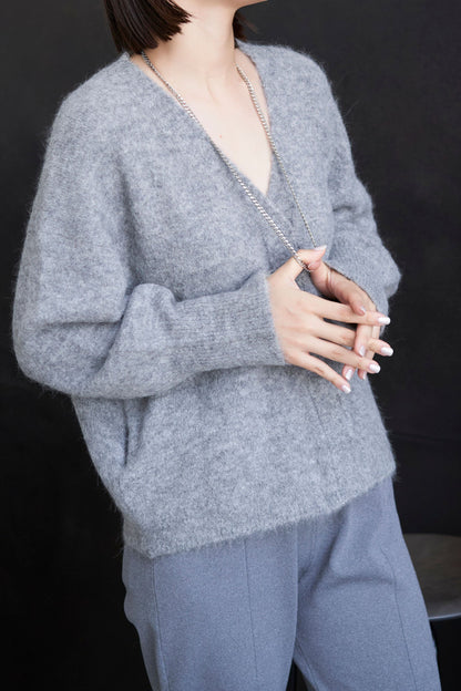 Shaggy Cardigan - GRAY