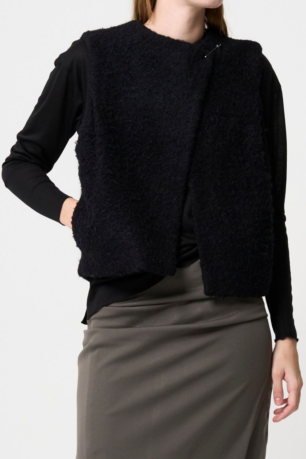 2way Boa Gilet - BLACK