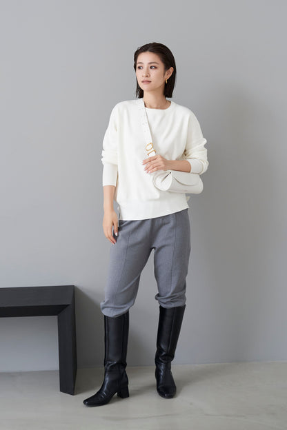 Center Press Jogger Pants - GRAY