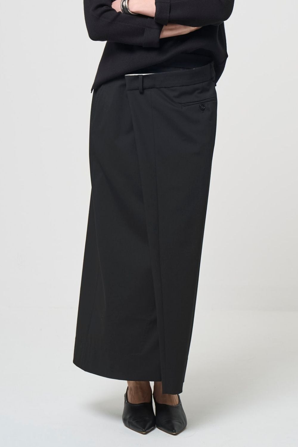 Odd Long Skirt - BLACK