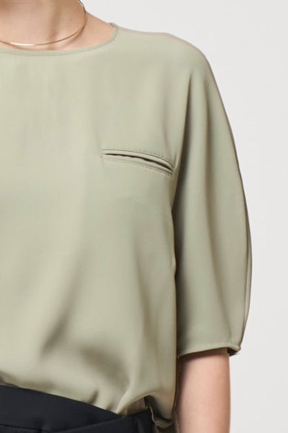 Short Sleeves TOPS - SAGE