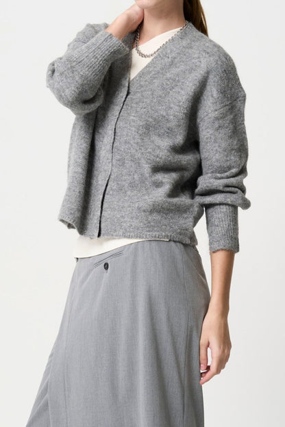 Shaggy Cardigan - GRAY