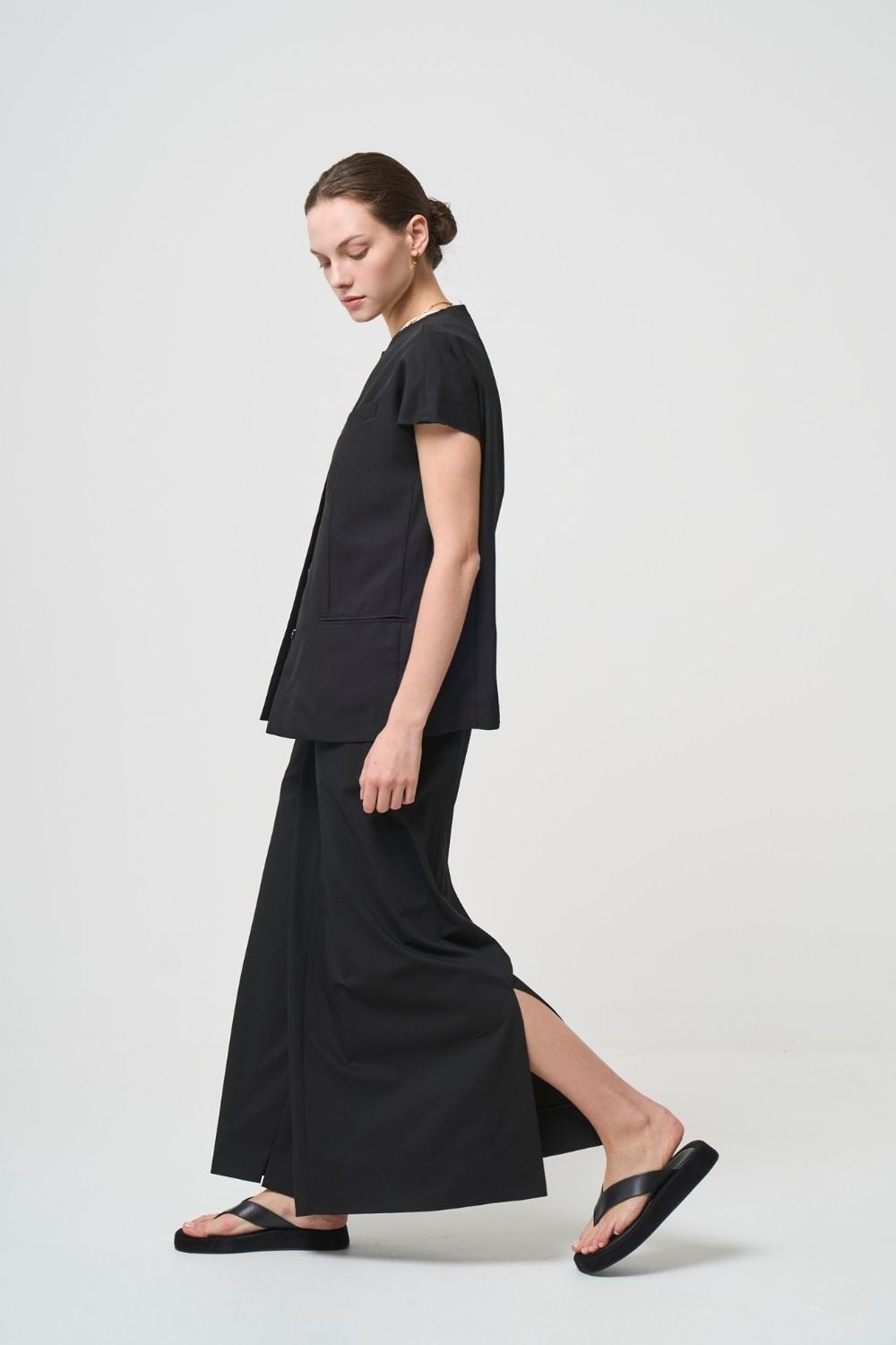Odd Long Skirt - BLACK