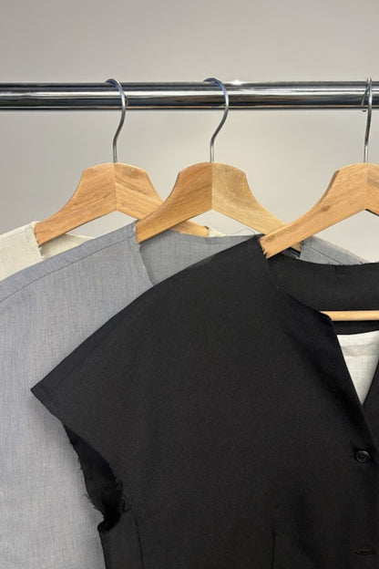 Short Sleeves Shirts Jacket - GRAY
