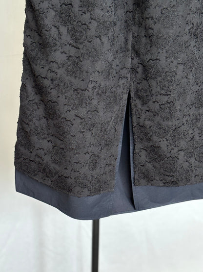 Rain Jacquard Skirt - BLACK