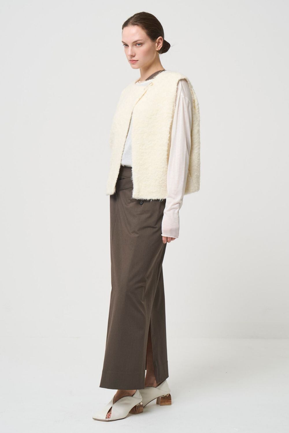 2way Boa Gilet - WHITE