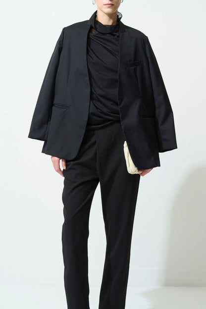 Mood Jacket No-Collar - BLACK