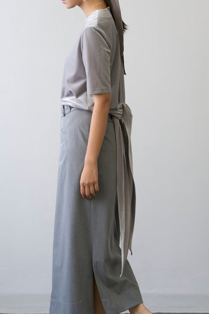 Dry Velour Boxy Tee - ICY SILVER