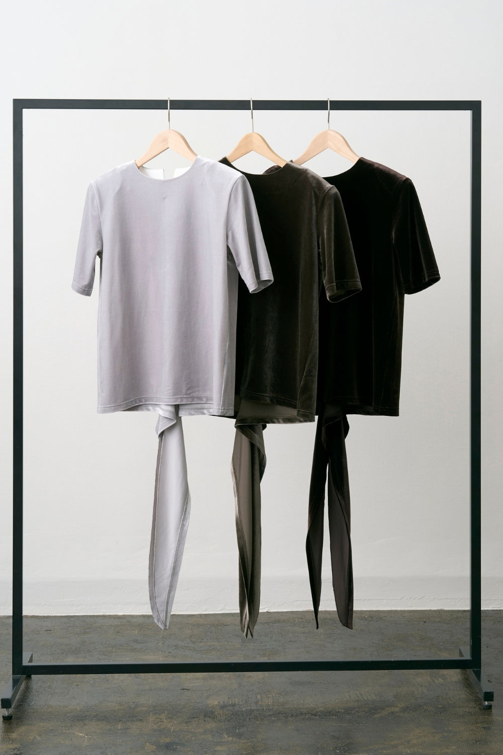 Dry Velour Boxy Tee - ESPRESSO
