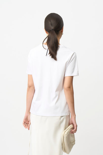 Minimal Pocket Silket T-shirts - BLACK・WHITE・DARK GRAY