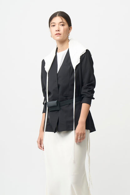 Mood Jacket No-Collar - BLACK
