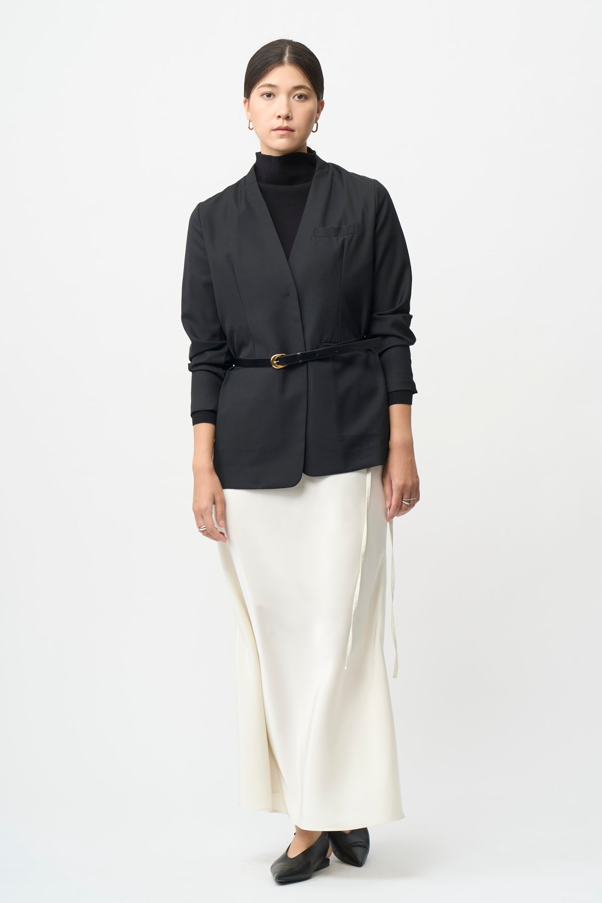Mood Jacket No-Collar - BLACK