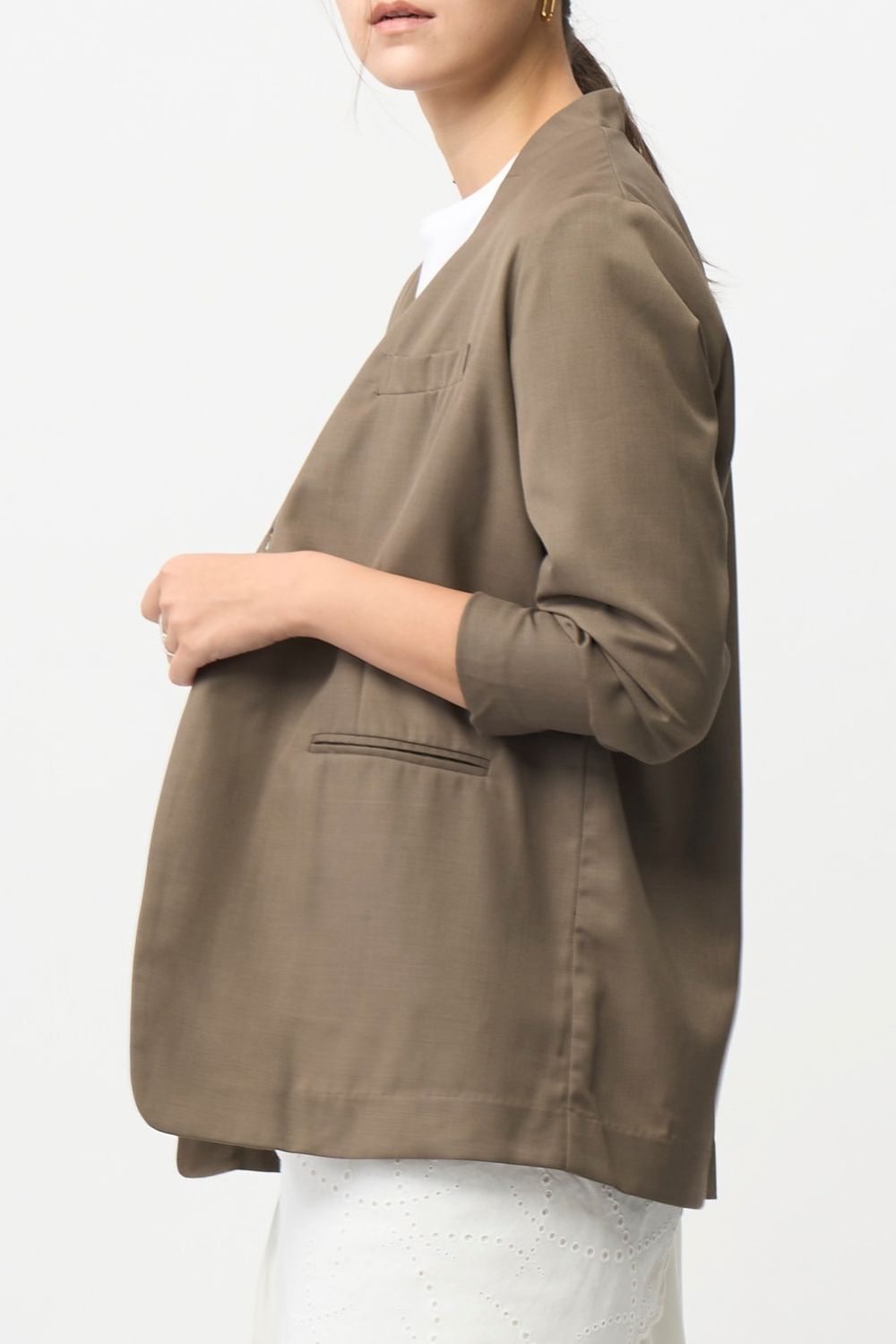 Mood Jacket / No-Collar - Olive