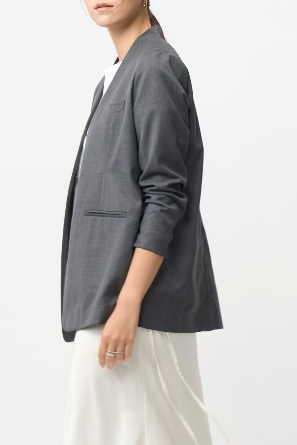 Mood Jacket No-Collar - GRAY