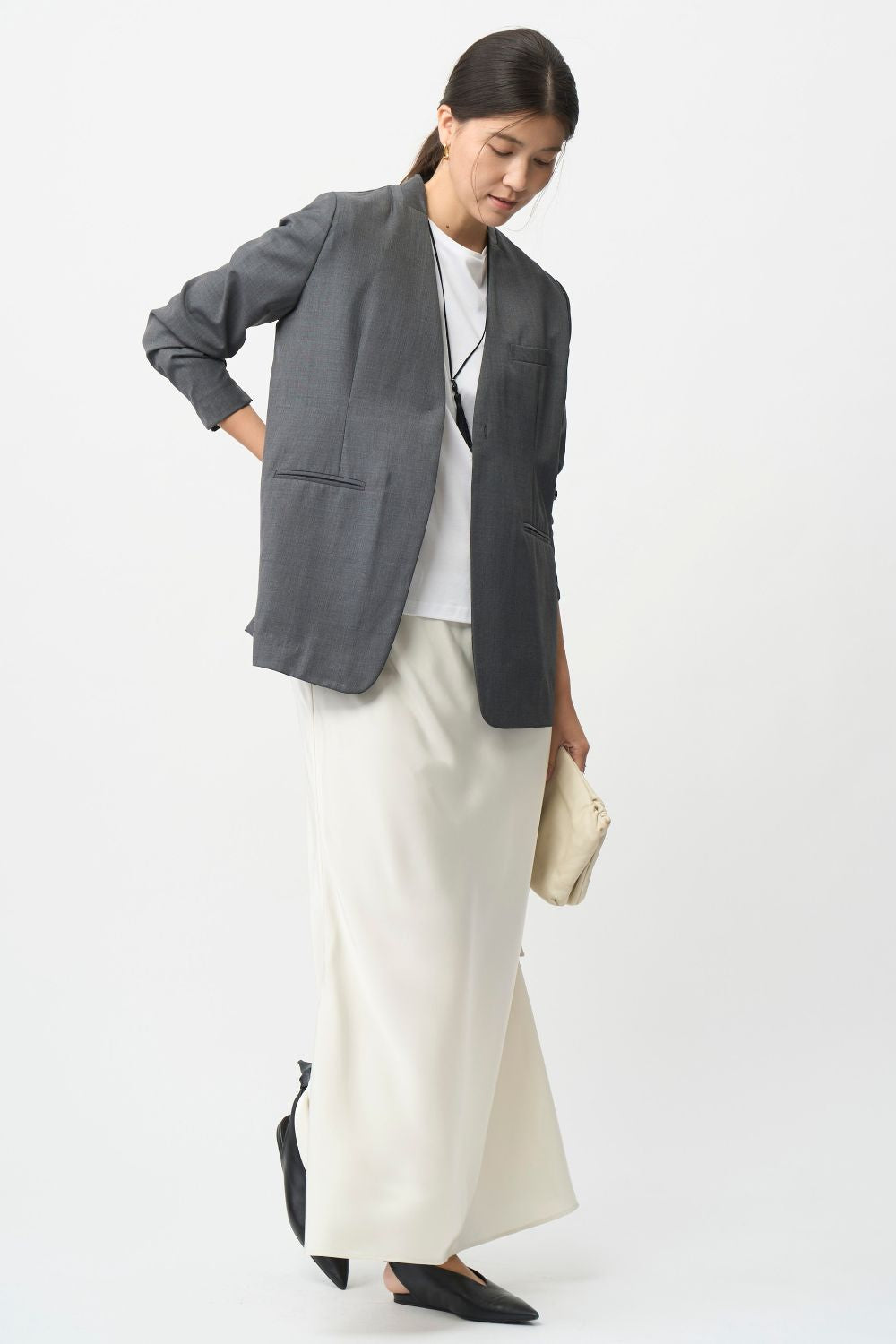 Mood Jacket No-Collar - GRAY