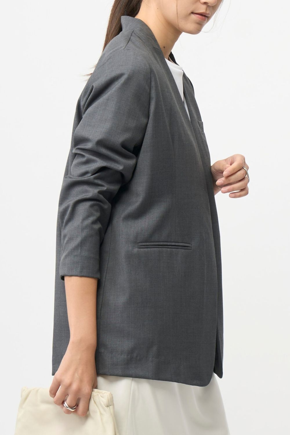 Mood Jacket No-Collar - GRAY