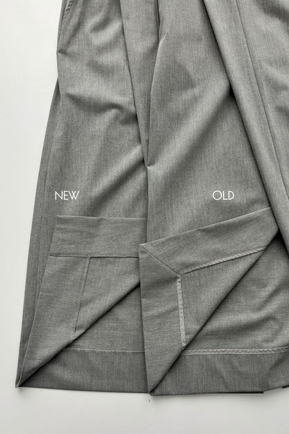 Odd Long Skirt - GRAY LONG・SHORT