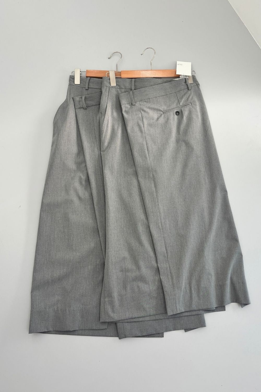 Odd Long Skirt - GRAY LONG・SHORT
