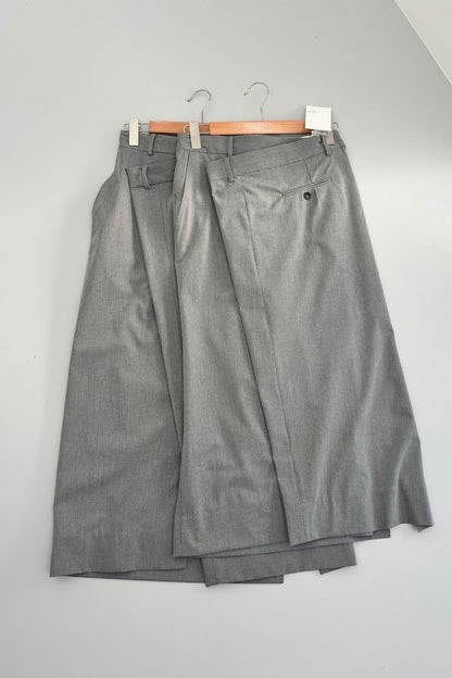 Odd Long Skirt - GRAY LONG・SHORT