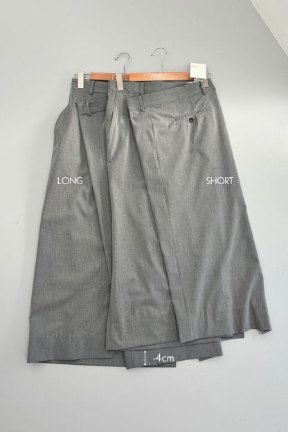 Odd Long Skirt - GRAY LONG・SHORT