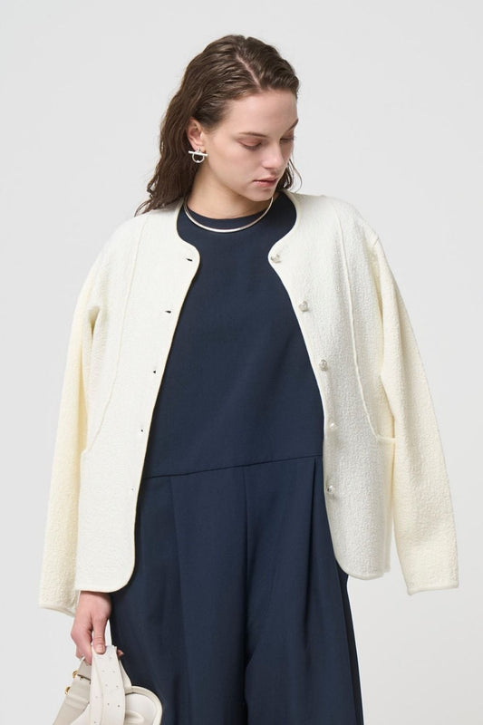 Relax Silk Jacket - WHITE