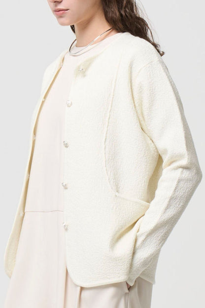 Relax Silk Jacket - WHITE