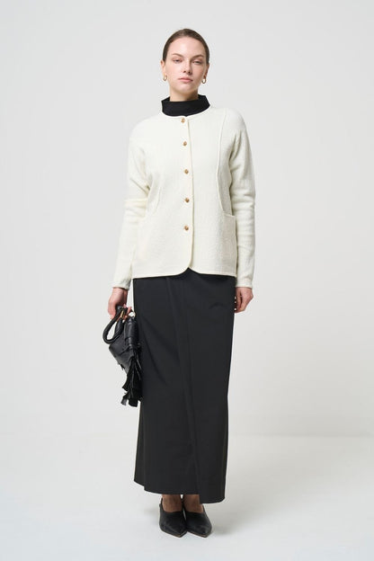 Relax Silk Jacket - WHITE