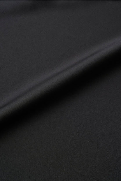 Satin Maxi Skirt - BLACK Short・Long
