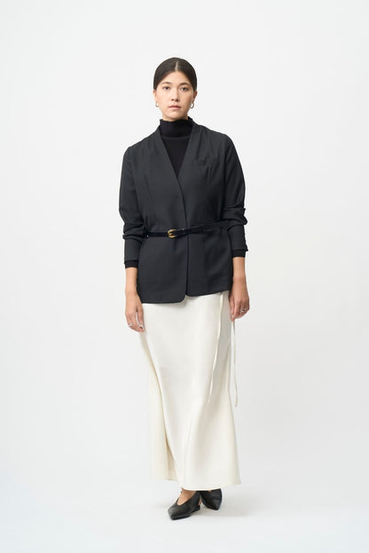 Satin Maxi Skirt - OFF WHITE Short・Long