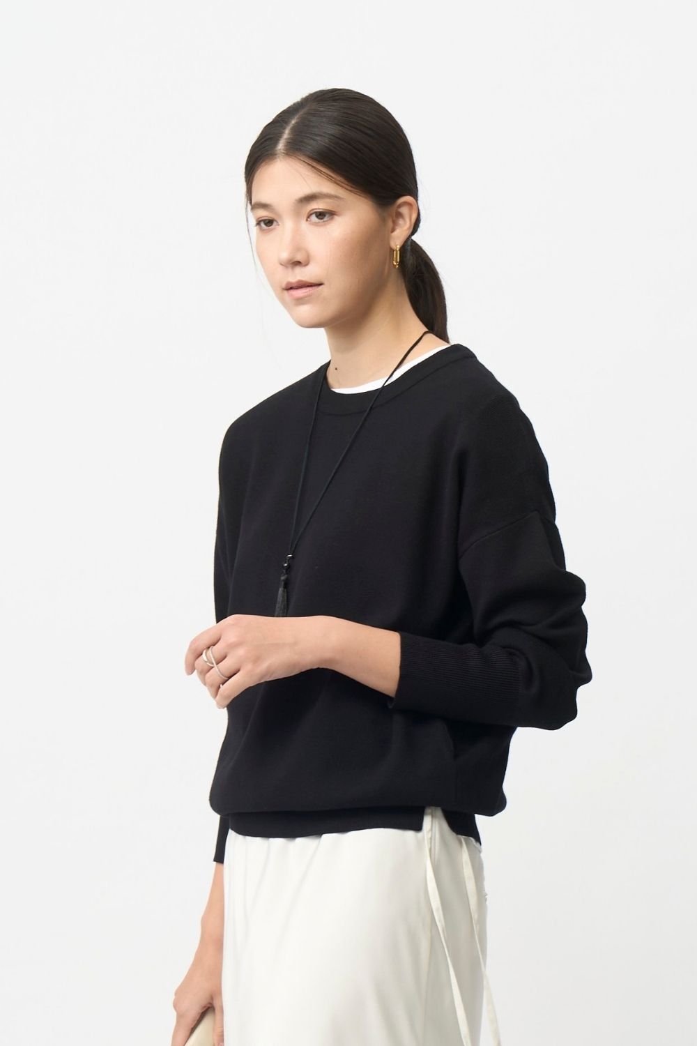 再入荷 Smooth Island Knit - BLACK