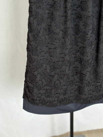 Rain Jacquard Skirt - BLACK