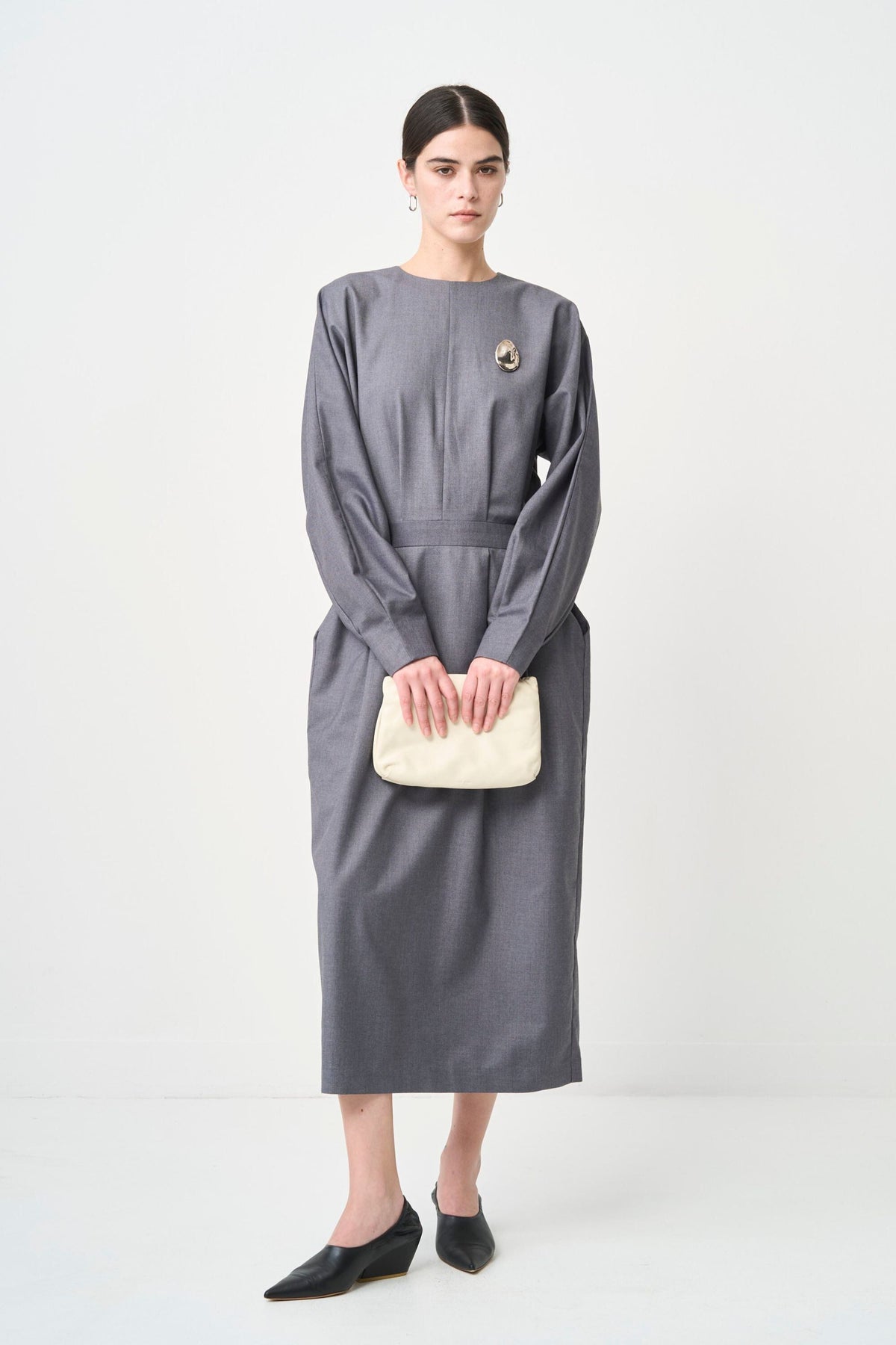 Rhombus Cocoon One piece - GRAY